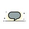 Twitter, Chat, Chatting  Business Flat Line Filled Icon Vector Banner Template