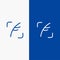 Twitter, Feather, Bird, Social Line and Glyph Solid icon Blue banner Line and Glyph Solid icon Blue banner