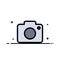 Twitter, Image, Picture, Camera  Business Flat Line Filled Icon Vector Banner Template