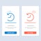 Twitter, Logo, Refresh  Blue and Red Download and Buy Now web Widget Card Template