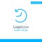 Twitter, Logo, Refresh Blue Solid Logo Template. Place for Tagline