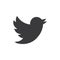 Twitter vector logo illustration.Flat twitter social media symbol icon.Premium quality