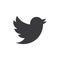 Twitter vector logo illustration.Flat twitter social media symbol icon.Premium quality