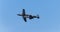 Two A10 Warthogs fly in formation next to each other.