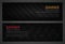 Two abstract black banners. Business design template. Website template. Horizontal banners set. Vector