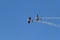 Two Aerobatic planes flying in air show in Perth Western Australia