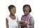 Two african kids with Tablet PC