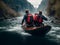 Two Amazing Men Traveling Along A Dangerous River