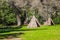 Two American Indian Tepees
