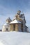 Two ancient churches of Paltoga village. Vologda region