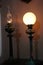 Two antiques lamp composition rule balace
