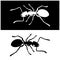 Two ants icon vector image