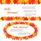 Two autumn horizontal banners