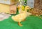 Two baby gosling in Easter decoration