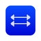 Two barbells icon digital blue
