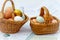 Two baskets with eggs, minimize risk on investment