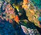 Two beautiful moray eels at the coral reef