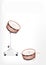 Two Beautiful Snare Drum on White Background