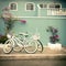 Two Bikes and a Colorful House
