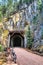 Two Bikes at Entrance to Trail Tunnel