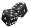 Two black dice