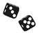 Two black dices