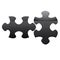Two black puzzle. Raster