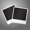 Two blank vector instant photo frames. Template