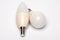 Two blown diode lamps isolated