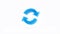 Two Blue Arrows Icon. Update Symbol. Refresh Sign. Seamles looping