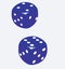 Two Blue dice