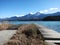 Two board walks at WÃ¶rthersee, a lake in Austria