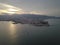 two boats move at the sea of Penang island