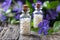 Two bottles of vinca minor homeopathic remedy