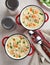 Two Bowls of Creamy Chicken Soup