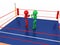 Two boxers in a boxing ring #5