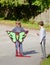 Two Boys with a Kite