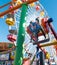 Two Boys On A Ride On The Santa Monica Pier