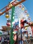 Two Boys On A Ride On The Santa Monica Pier