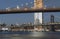 Two bridges in New York City.