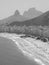 Two brothers mountain and the Gavea, with copacabana beach