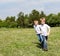 Two brothers outdoors