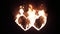 Two burning heart