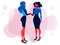 Two Businesswomen Shaking Hands as symbol of close a deal or partnership, friendship and trust.