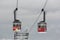 Two cable cars