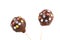 Two cakepops with stars decoration