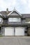 Two-car gray garage of a luxury house