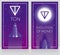 Two cards for telegram cryptocurrency - ton and new space technology, space shuttle fly to ton logotype on the moon, ultra violet