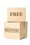 Two carton parcels with Free Delivery imprint