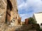 Two cats enjoying the sun at the old town of Monemvasia, Greece